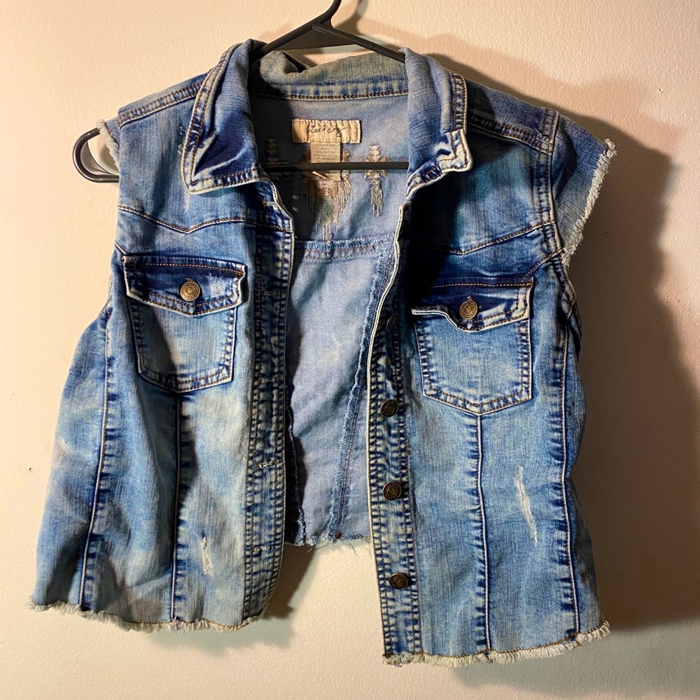 Blue Jean cropped jacket